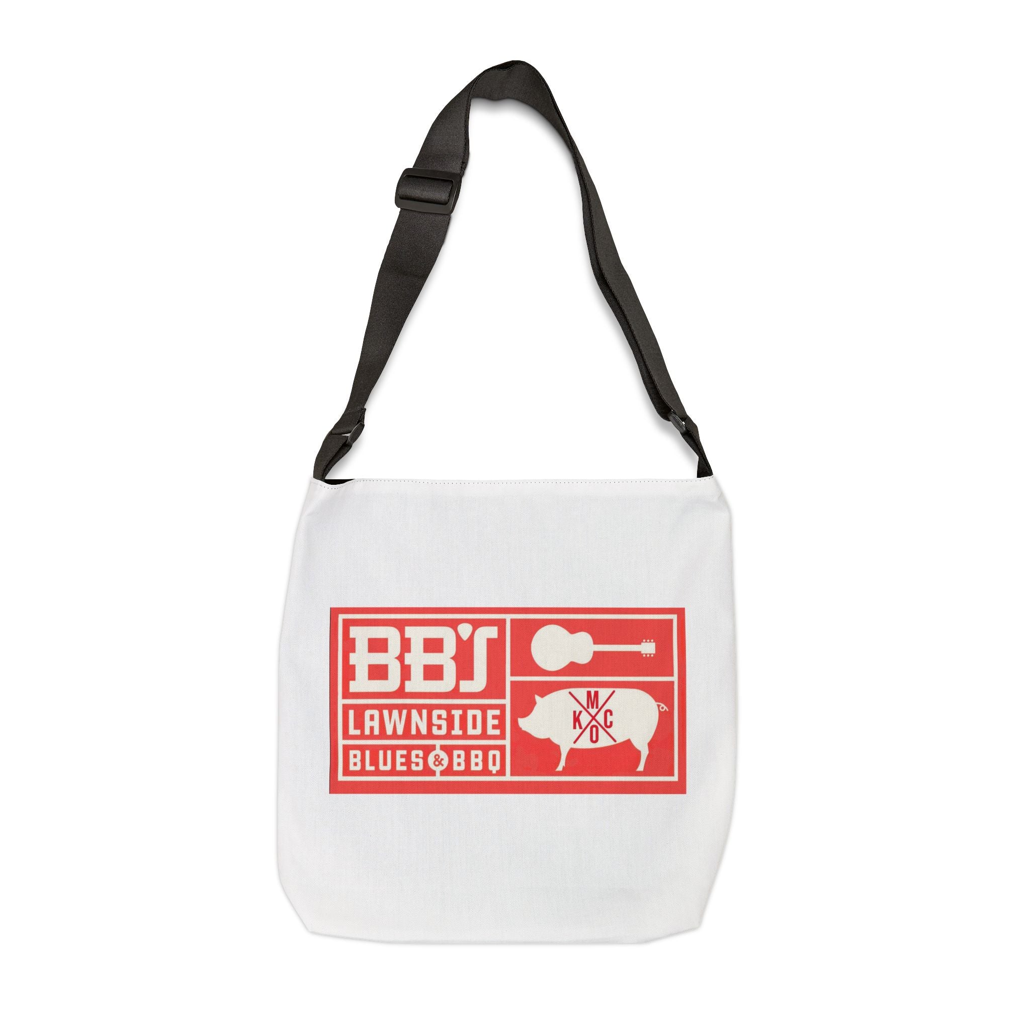 Blues BBQ Adjustable Tote Bag | Music Lover's Tote, Festival Bag, Casual Everyday Tote, BBQ Event Bag, Unique Gift Idea