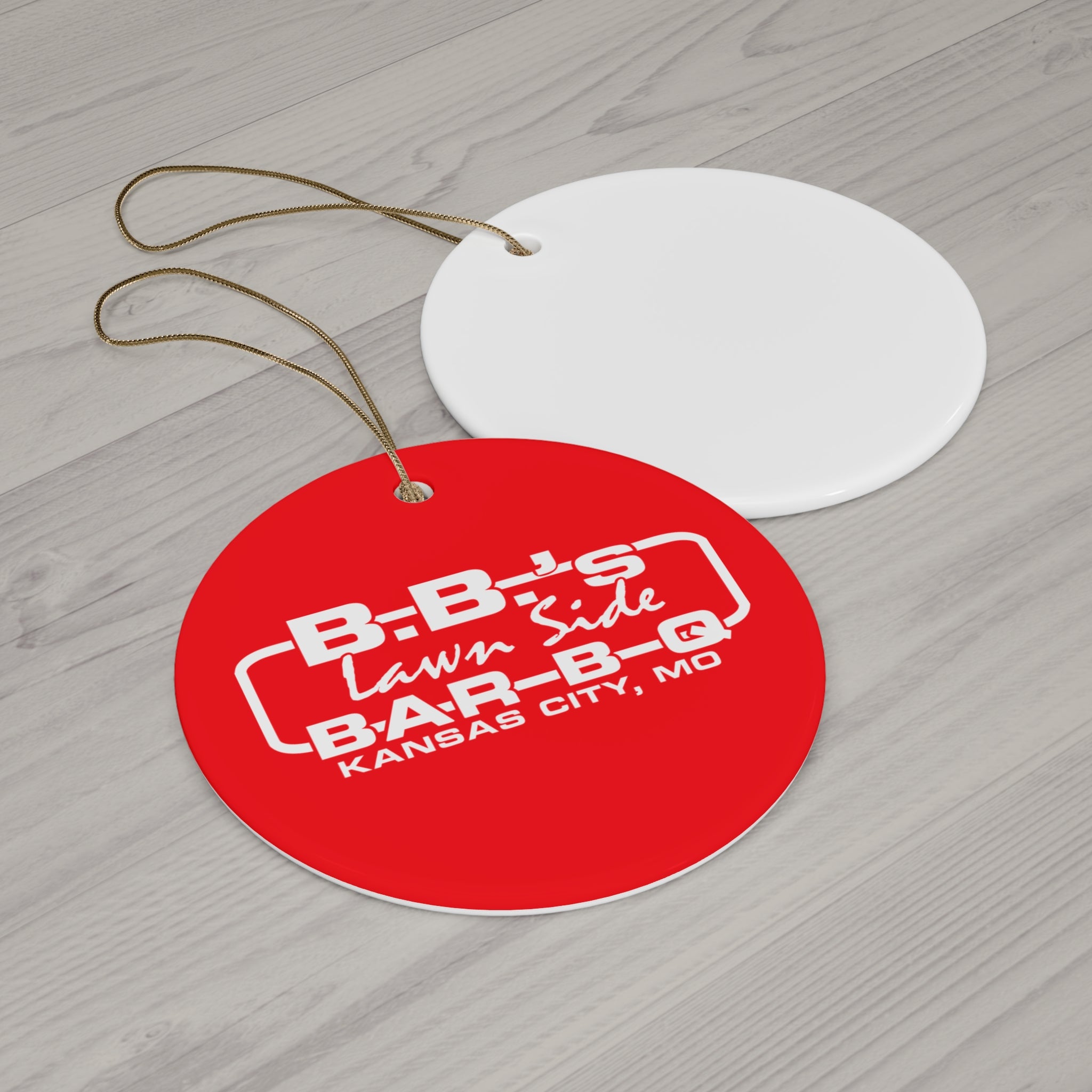 Ceramic BBQ Ornament - Custom Star Decoration for Holiday Trees, Home Decor, Gifts for BBQ Lovers, Unique Festive Charm