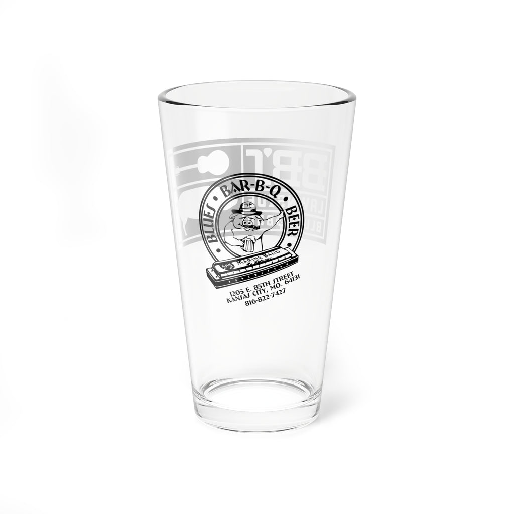 BBQ-Themed Mixing Glass, 16oz | Perfect for Parties, BBQs, Gift for BBQ Lovers, Barware, Home Bar Decoration