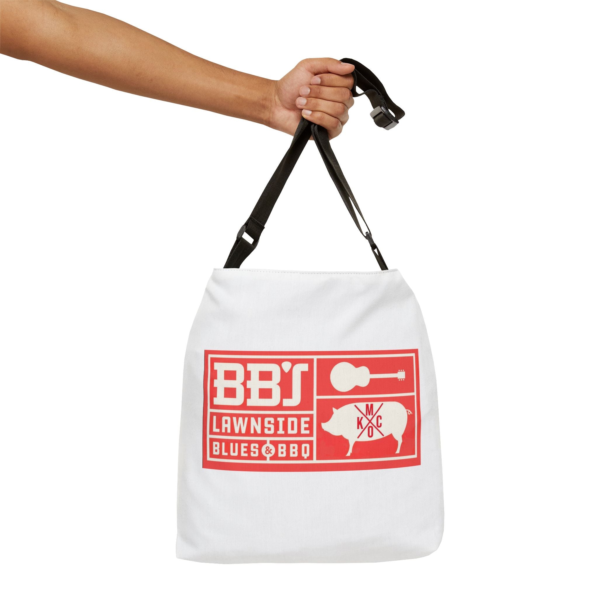 Blues BBQ Adjustable Tote Bag | Music Lover's Tote, Festival Bag, Casual Everyday Tote, BBQ Event Bag, Unique Gift Idea